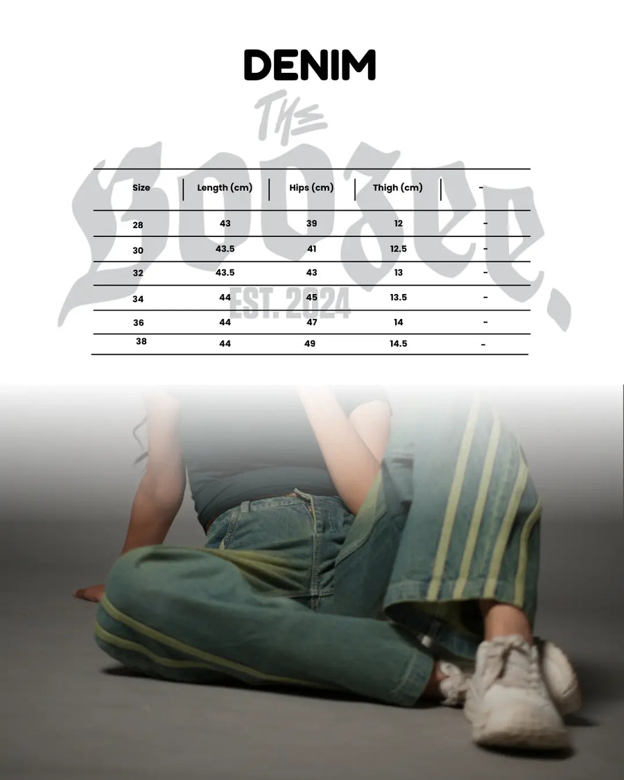 Tribal Denim size chart